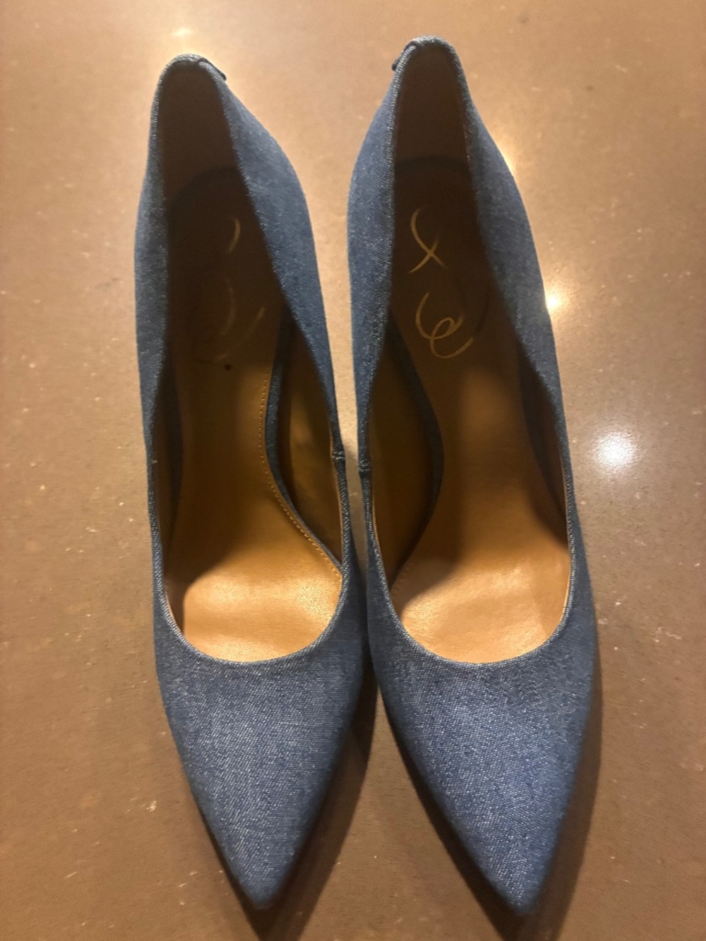 Sam Edelman denim heels